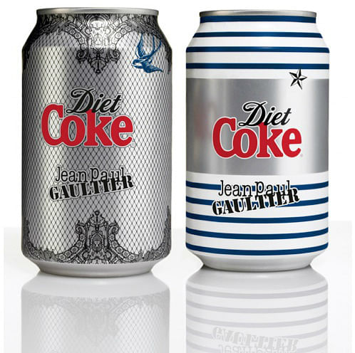 Jean-Paul Gaultier designs diet coke cans